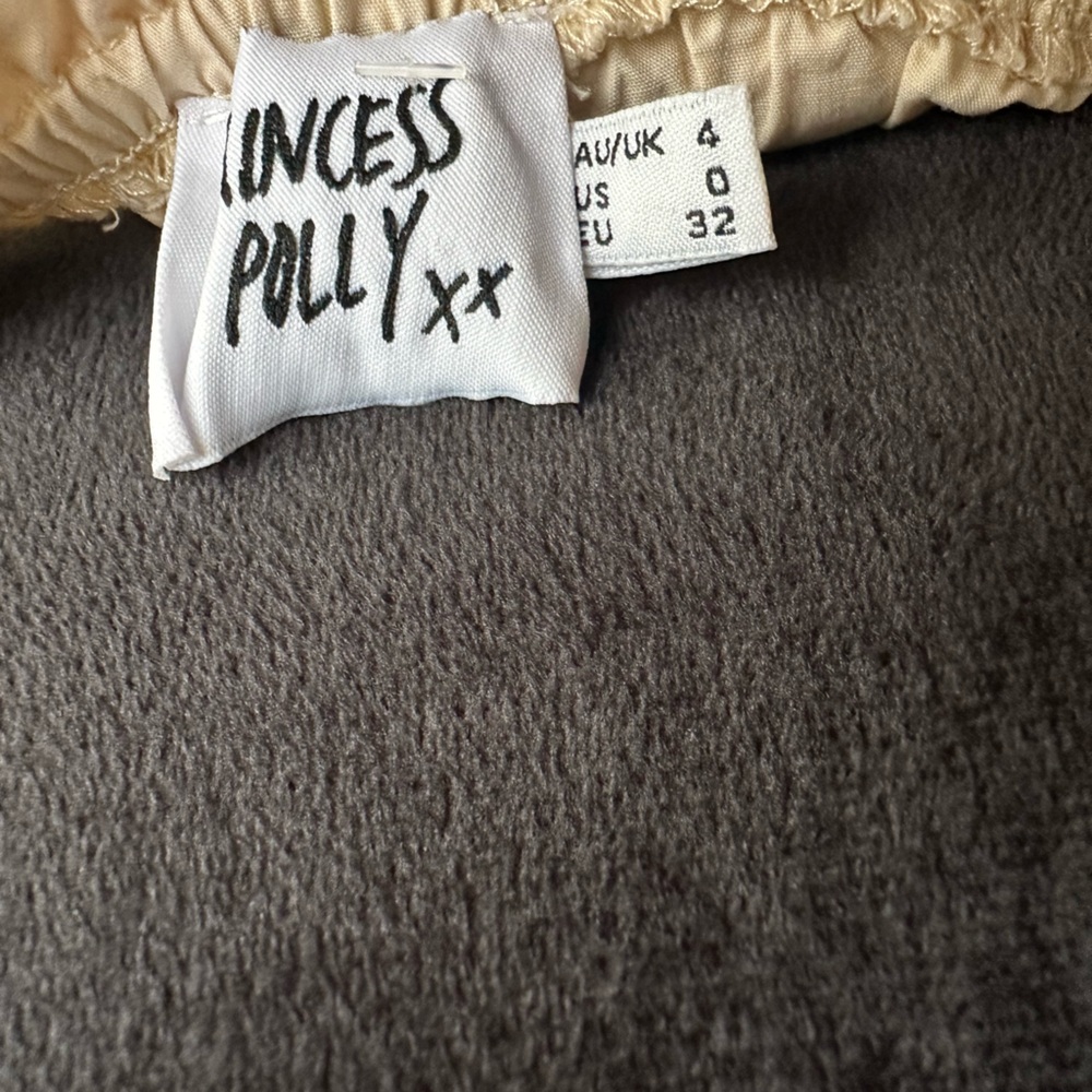 Princess Polly size 0 Daniela Smocked Mini Dress in Tan - Picture 7 of 12